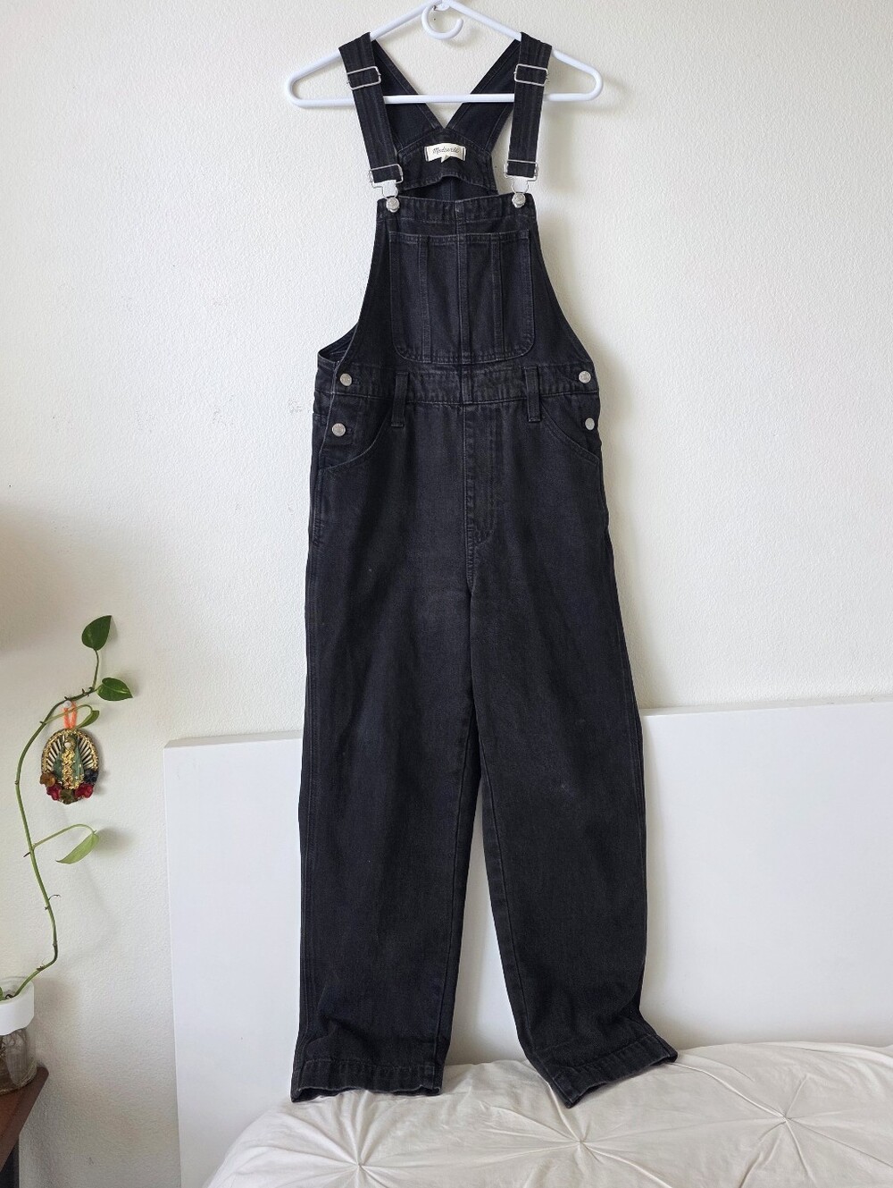 Madewell Straight-Leg Overalls in Lunar Wash